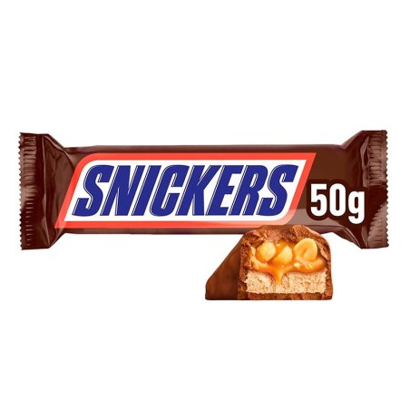 25 Snickers de chocolate y avellanas