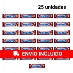 25 Snickers de chocolate y avellanas