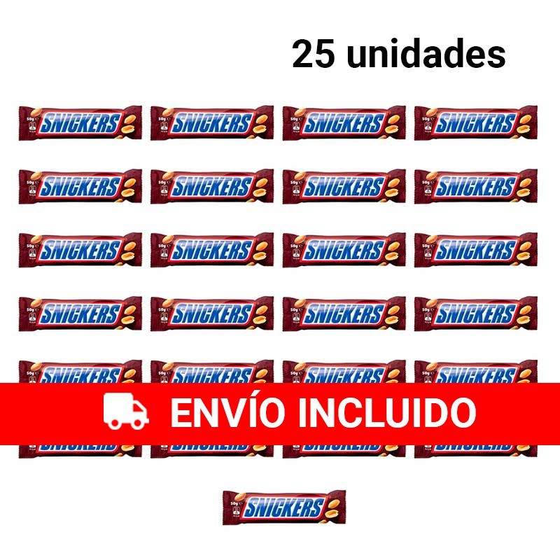 25 Snickers de chocolate y avellanas 25 Snickers de chocolate y avellanas