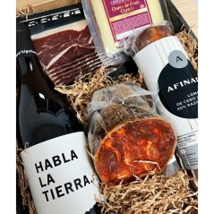 Pack gourmet ibéricos mas vino  para regalo | Regalos Gourmet Online