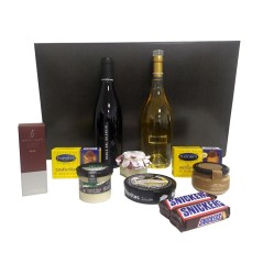 ▷ Extra large case with talking wines and gourmet products