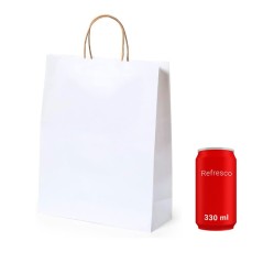 Conjunto de 50 bolsas Blancas 22 x 23 x 9 cm - Regalos Gourmet Online