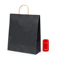 Élégant sac noir de 25 x 30,5 x 11 cm - Cadeaux gourmands en ligne