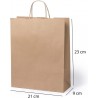 Paper gift bag 22x23x9 cm