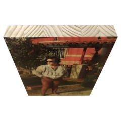 Taco de madera personalizada con foto 20 x 30 x 3 cm 2 CARAS