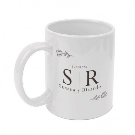 Taza blanca personalizada para regalar en cumpleaños - Regalos Gourmet Online