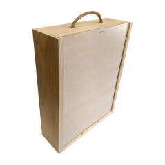 Caja de madera con mensaje personalizado para tu hermano. Regalos Gourmet Online.