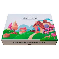 Basket of chocolates, candies and gummies (assortment 4)