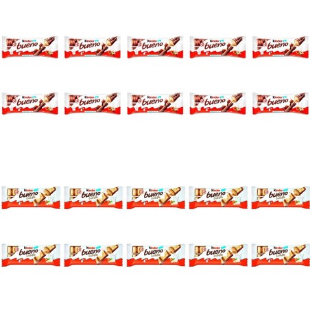 15 Kinder Bueno y 15 Kinder Bueno White