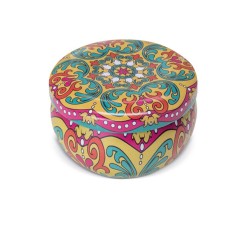 Assortment of 12 scented candles in a tin