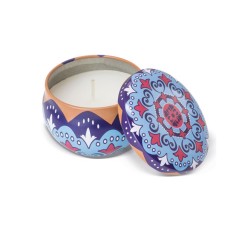 Assortment of 12 scented candles in a tin