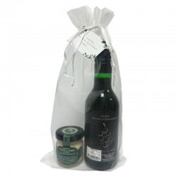 Extremeño 100% miniature wine with goat cheese jar for events