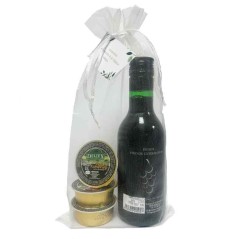 Pack 24 unidades  Vino Deliex con tres monodosis de pate para regalar