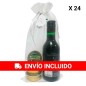 PACK 24 Vino Deliex miniatura con tres pates monodosis