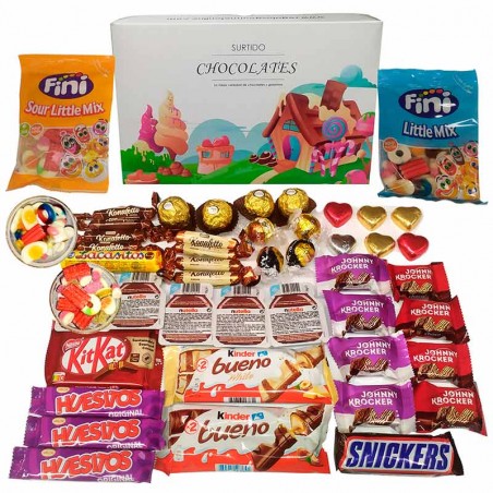 Caja de chocolates y gominolas para regalar (surtido 3)