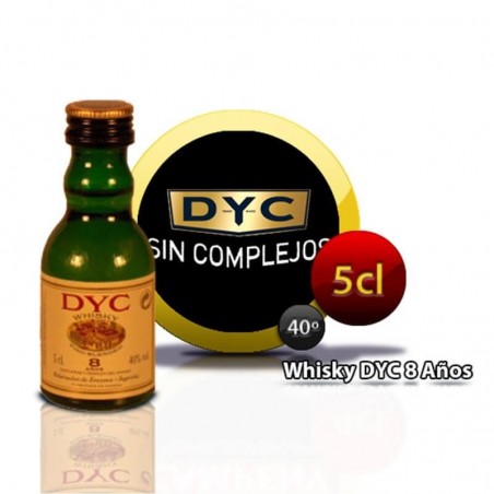Miniature whiskey bottle DYC 8