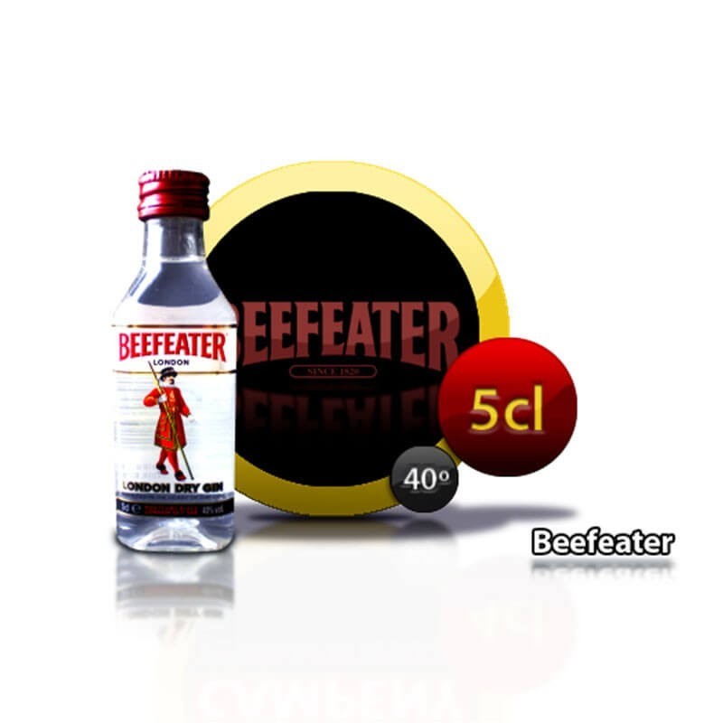 Botella miniatura ginebra Beefeater