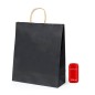Box of 300 black paper bags with handles, 24 x 32 x 11 cm Box of 300 black paper bags with handles, 24 x 32 x 11 cm