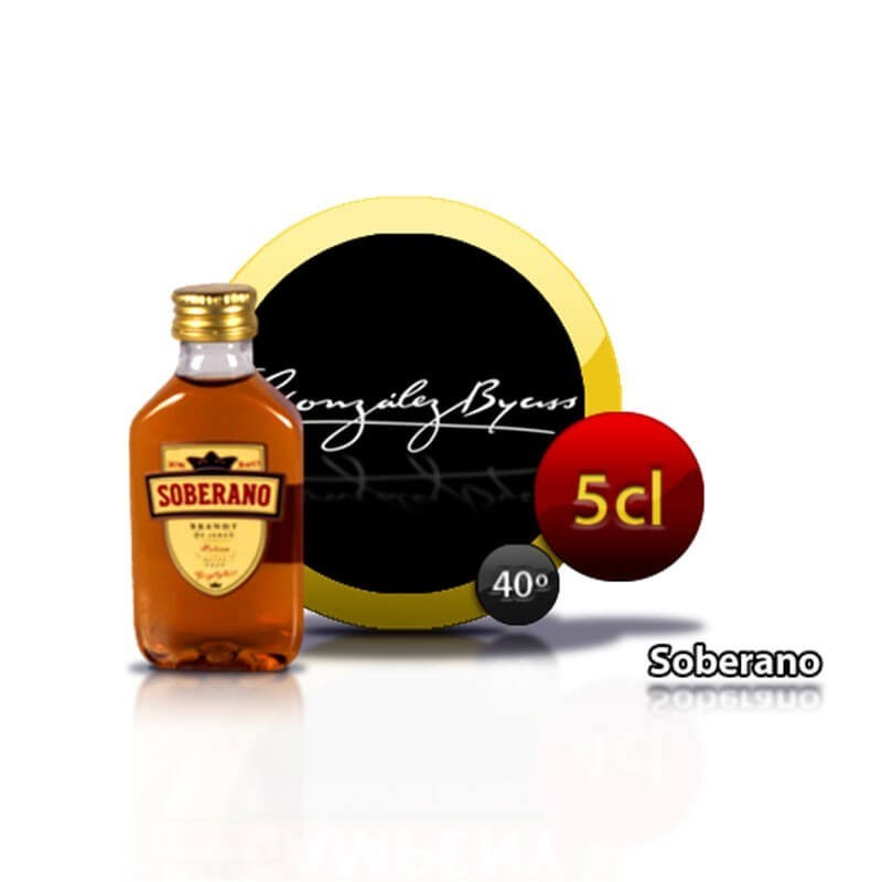 Bouteille de cognac Soberano