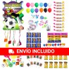 Piñata Fútbol 53 x 40 x 10 cm con 96 chuches y juguetes