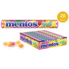 Caja Mentos Caramelos Masticables Fruit 20 Botes x 38 gr por bote