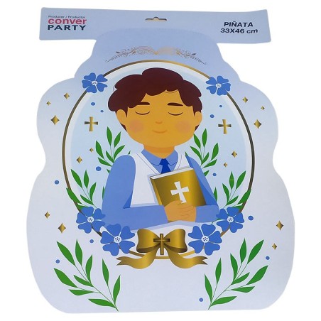 Grande piñata de communion pour garçon 46 x 33 cm