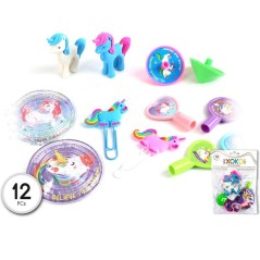 Sachet de jouets licorne (12 pièces)