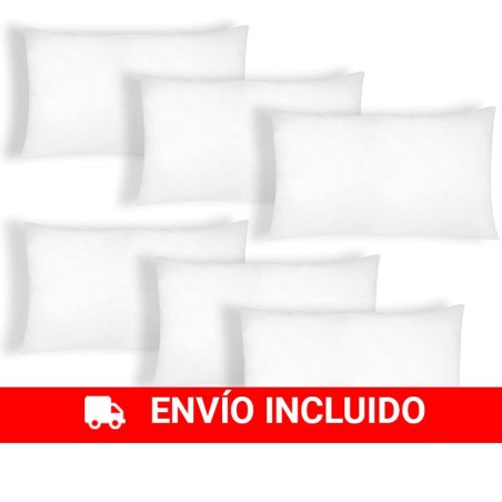 6 garnitures de coussin 70 x 50 cm