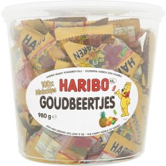 Haribo - Mini Ositos Oro, Estuche de 100 Bolsitas