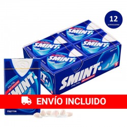 Caja 12 cajitas Smint Tabs Menta, Caramelo Comprimido Sin Azúcar - 8 gr