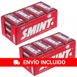 2 Cajas 12 latas SMINT Tin fresa caramelo comprimido 35 gr