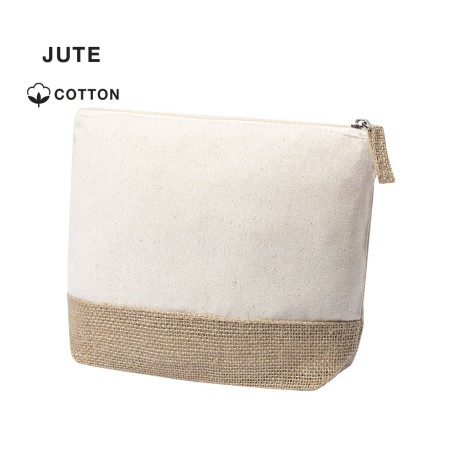 Lot de 20 trousses de toilette en coton et jute