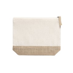 Lot de 20 trousses de toilette en coton et jute