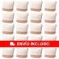 Lot de 20 trousses de toilette en coton et jute