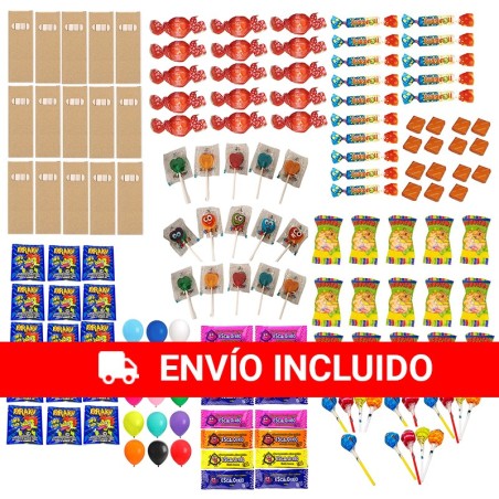 150 sweets and treats for "piñata" fillings (assortment 1)