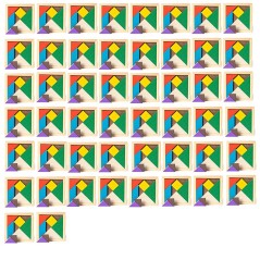 Set de 50 puzzles tangram para niños