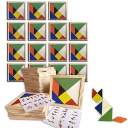 Pack 15 Puzzles de tangram