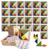 Pack 25 puzzles tangram para niños