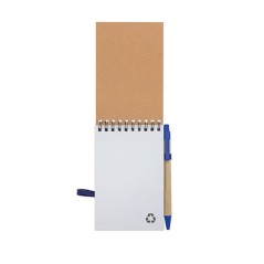 Small A6 Notebook with Plain Pages and Yellow Pen
