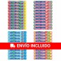 2 Cajas 40 Mentos de 38 gr 4 variedades 10 menta, 10 rainbow, 10 fruit y 10 fresa