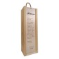 Personalized wooden box for 1 bottle gift for sister