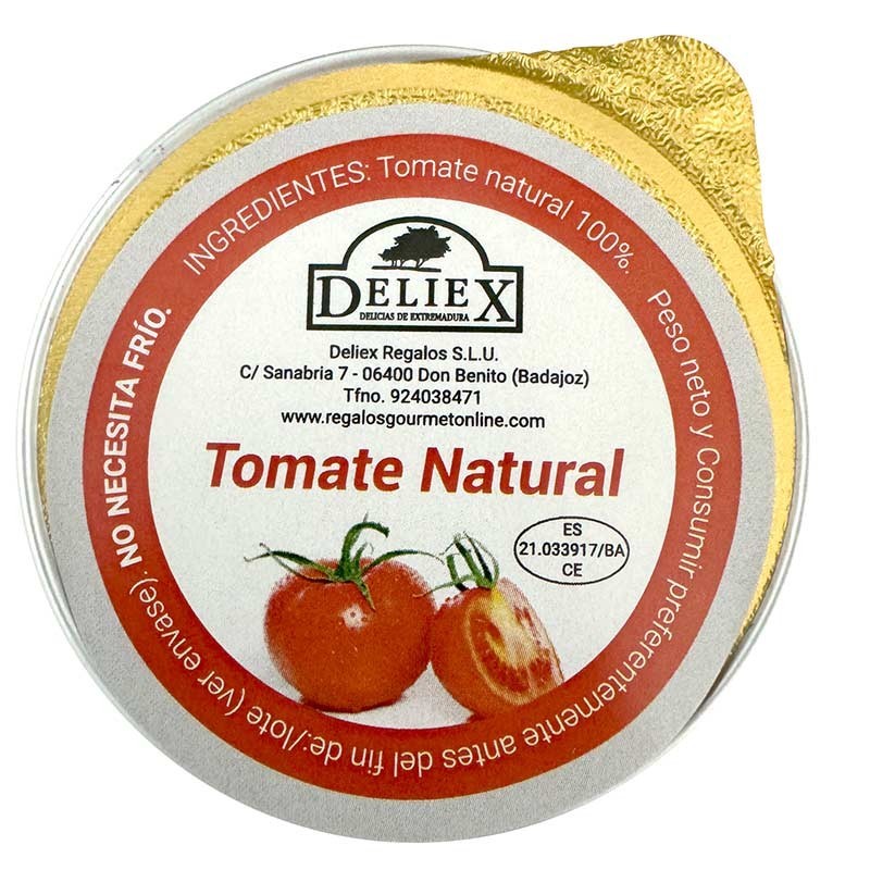 Deliex Tomates Râpées Naturelles - Sachet Individuel 25 g