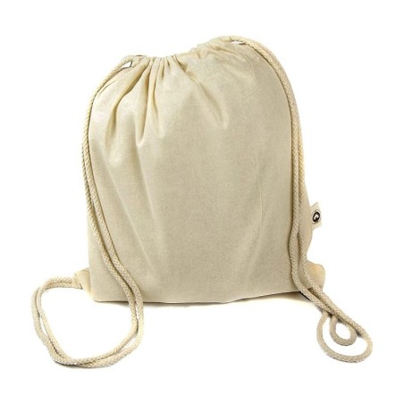 Cotton fabric backpack bag 135 gr with drawstrings