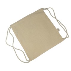 Sac à dos en tissu de coton 135 g avec cordons de serrage