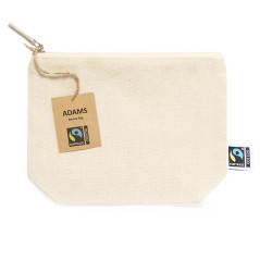 Trousse de toilette en coton avec fermeture éclair (50 pièces)