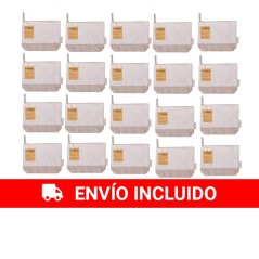 20 Toiletry bags made of recycled cotton in natural and brown