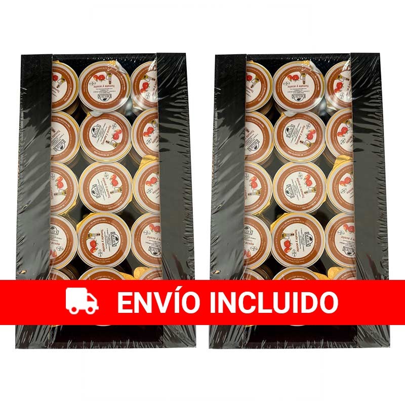 2 Deliex single-serving trays of tomato and oil 25g