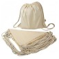 20 cotton fabric backpack bags (135g) with drawstrings