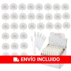 48 white and bubble-blowing fans