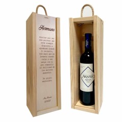 Personalized box with Rioja brother wine